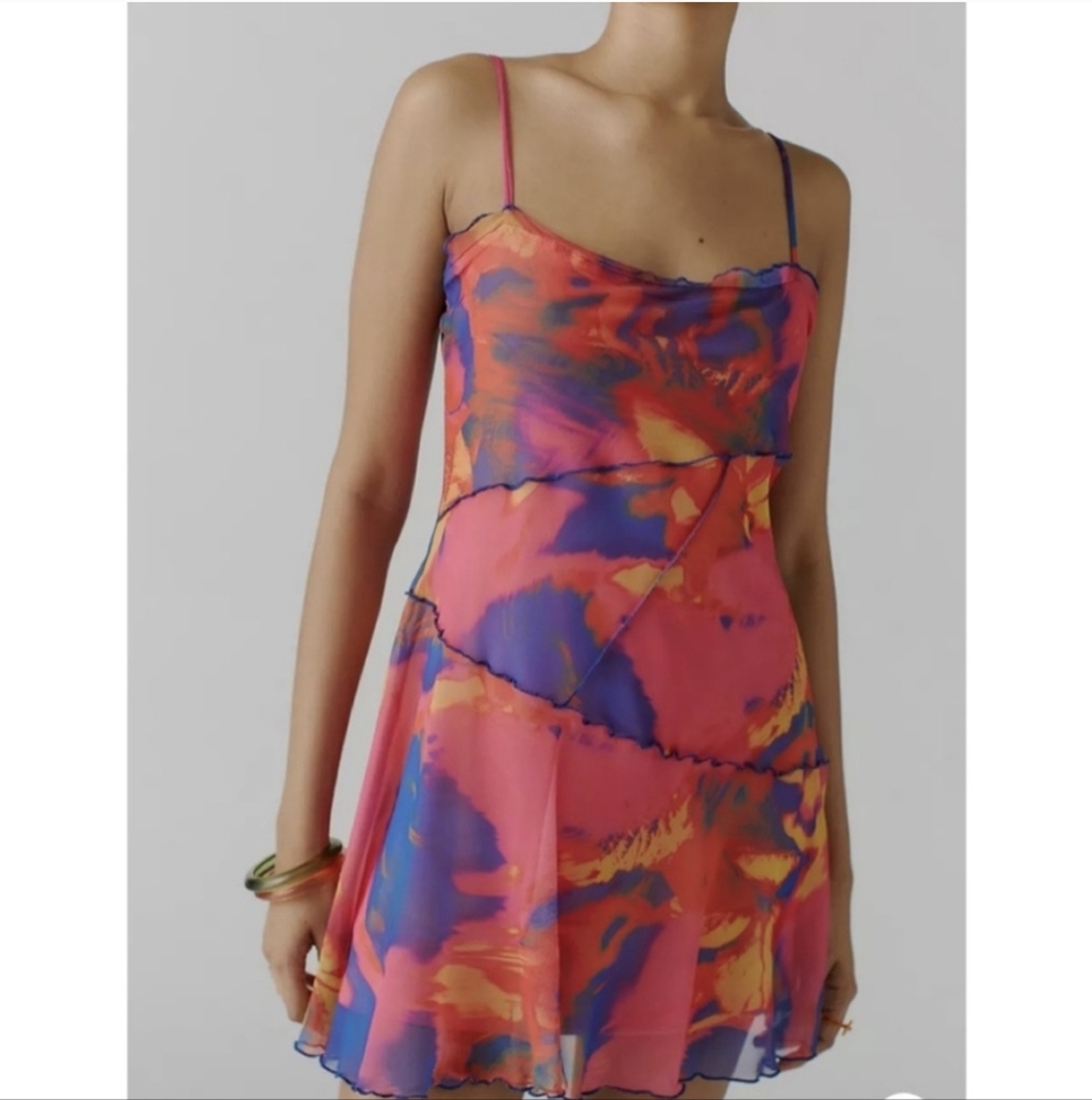 Urban Outfitters Moxie Mesh Dress